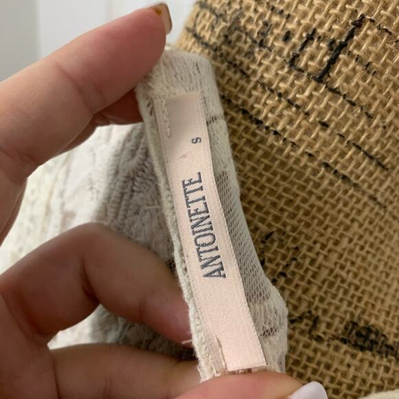 Anthropologie Antoinette Cream lace fit n flare dress - Picture 5 of 7